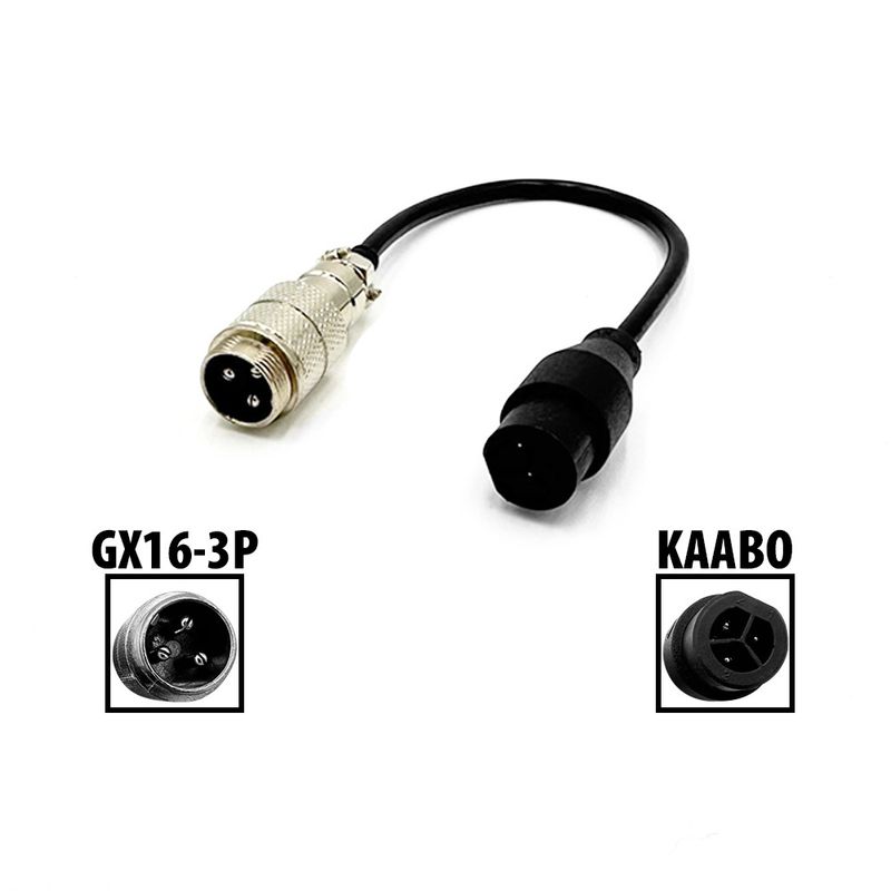 Adaptateur GX16 3P vers Kaabo