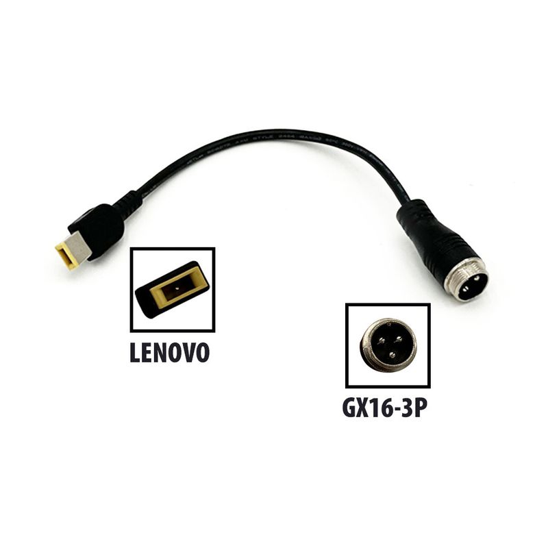 Adaptateur GX16-3P vers prise Lenovo