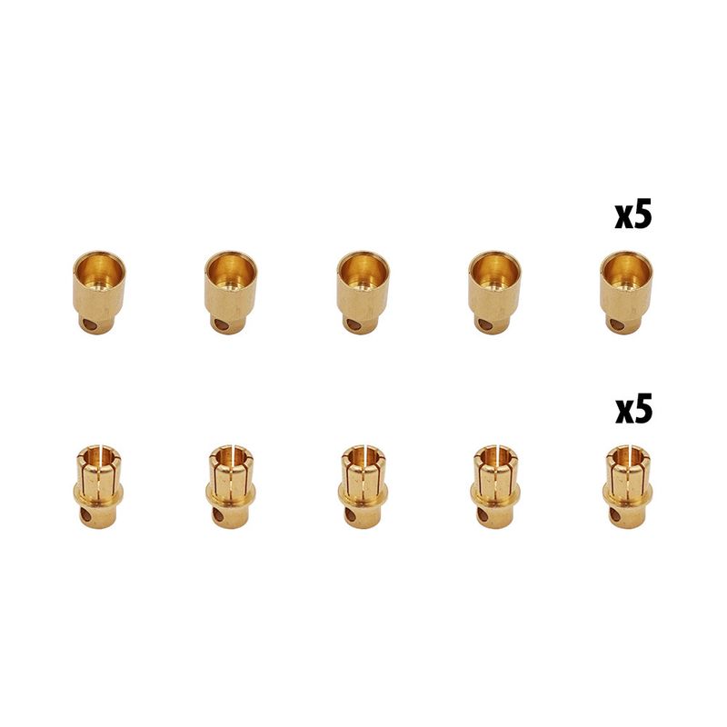 Connecteurs banane 8mm x10 pcs (5 male + 5 femelles)