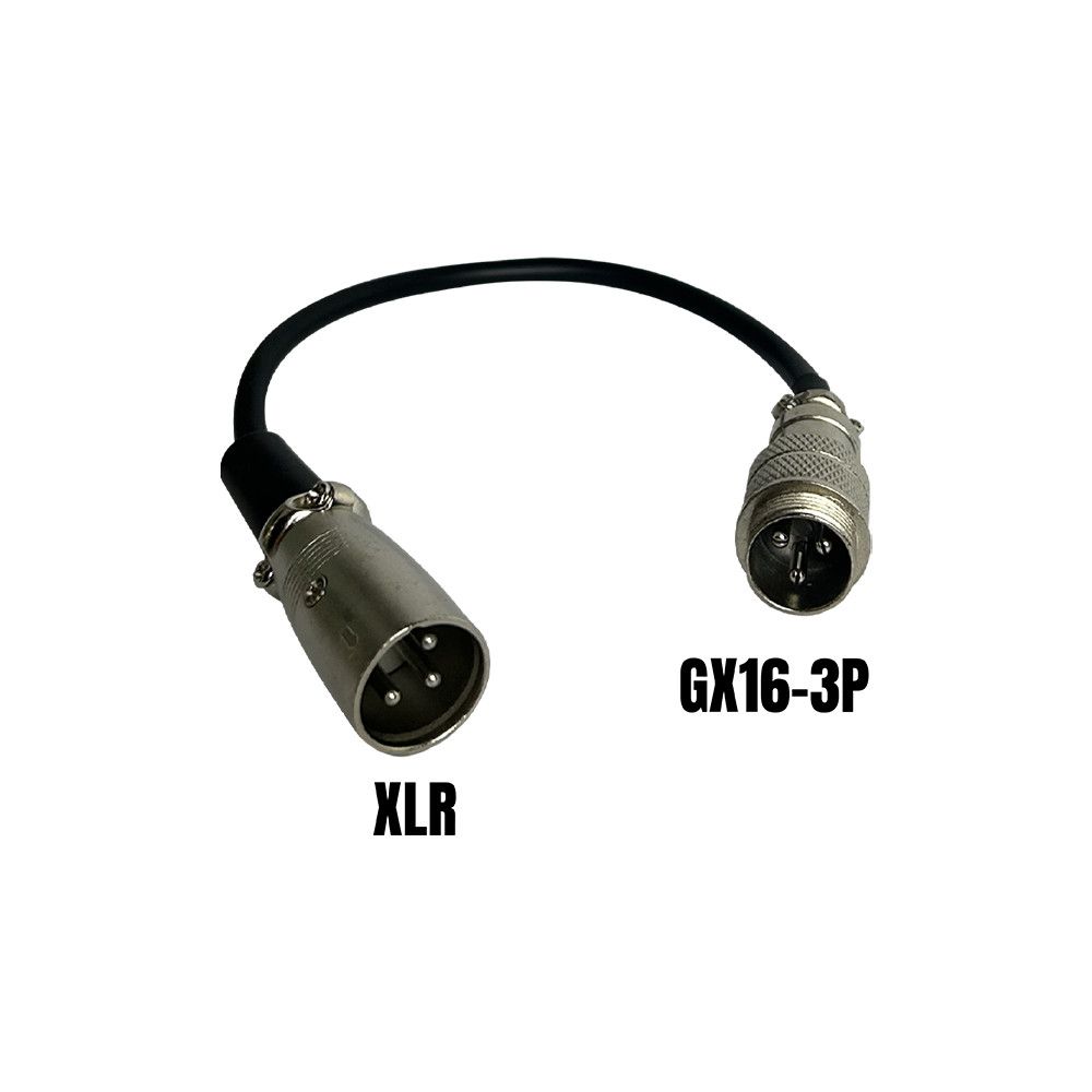 Adaptateur GX16-3P male vers XLR male