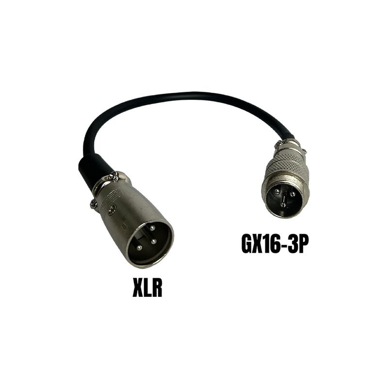 Adaptateur GX16-3P male vers XLR male