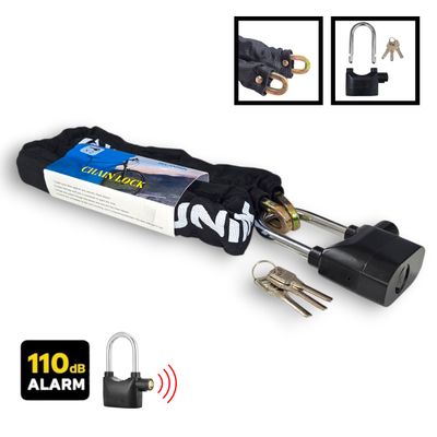 ​Chaîne antivol avec alarme (110 dB)