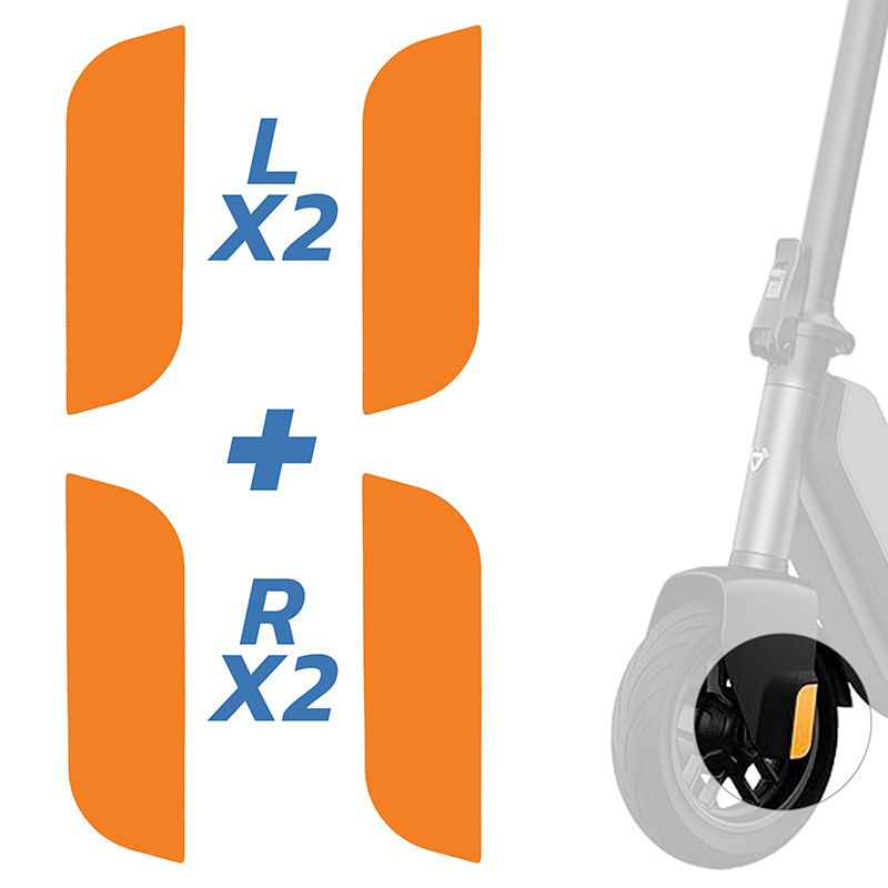 Autocollant réflecteur de cache R & G Niu Original KQi1 Pro - 4 pcs