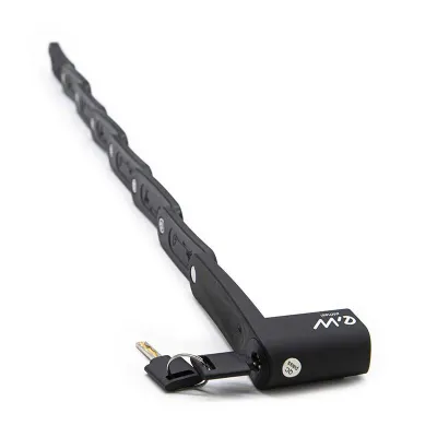 Antivol Pliable En U – 8 Maillons Acier Trempé – Code 4 Chiffres – Support Inclus – Pour Vélo, Trottinette Ou Patinette