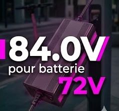 Chargeur trottinette 84.0V pour batterie 72V