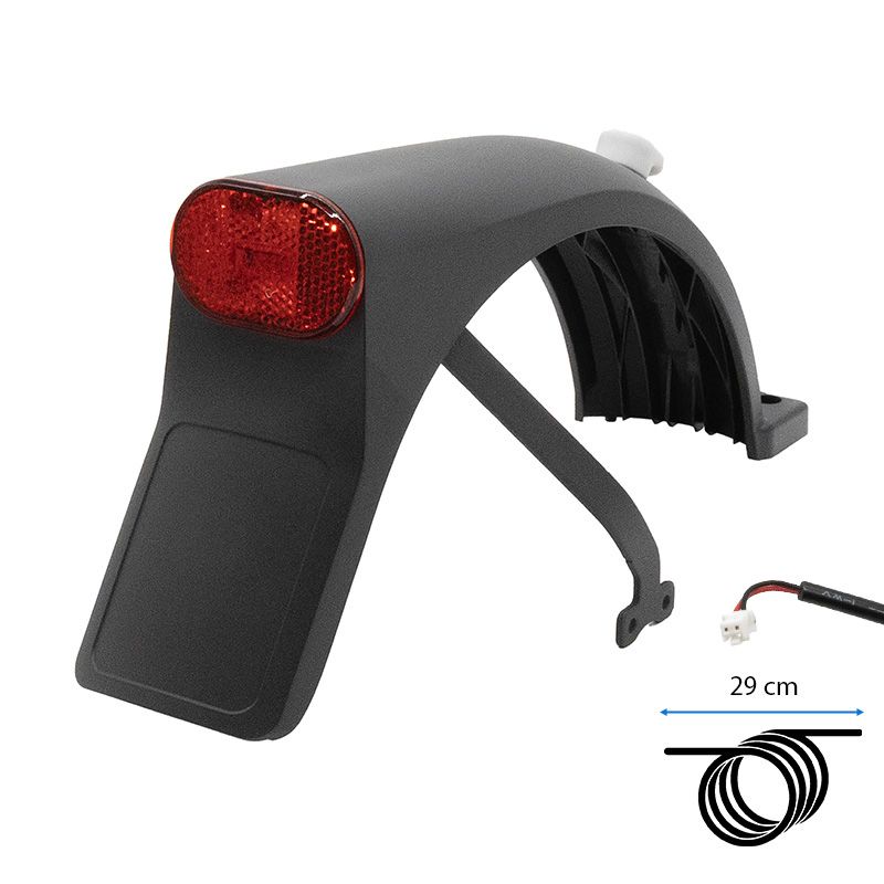 Garde-boue Arrière Pour Xiaomi M365, 1S, Pro 2, Scooter 3 - Protection Anti-éclaboussures - ABS+PC 3mm