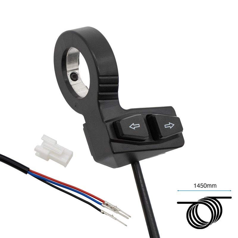 Commodo clignotant trottinette 3 fil (horizontal) Commodo clignotant trottinette 3 fil (horizontal)