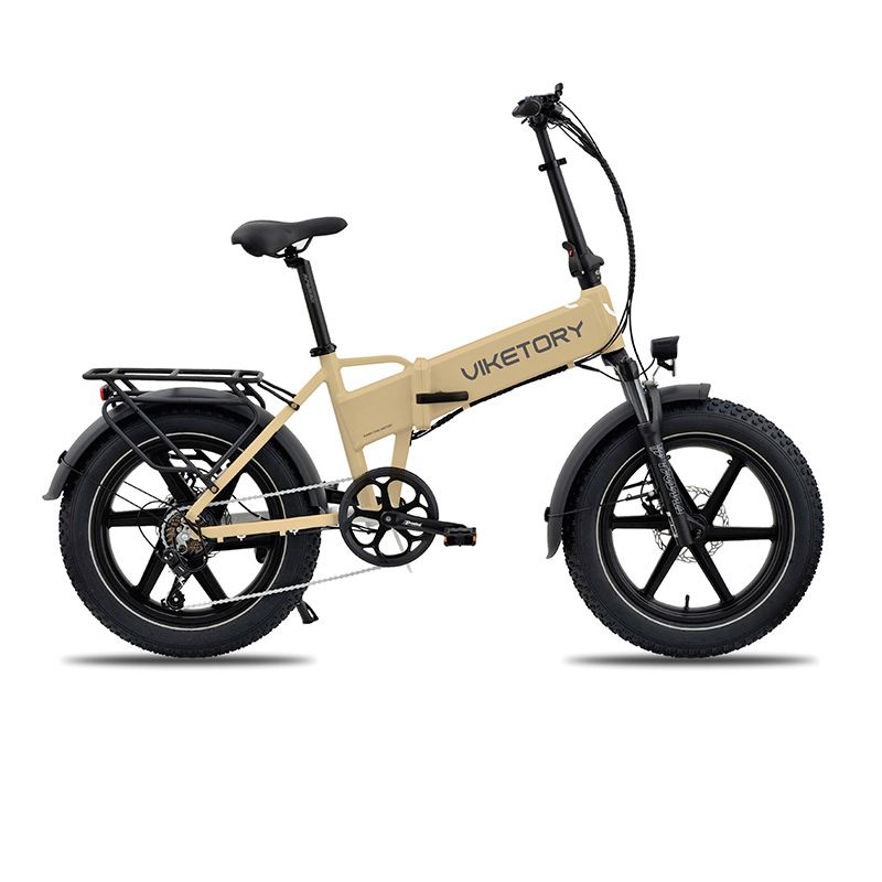 Vélo électrique pliable fatbike Lithor - Crème