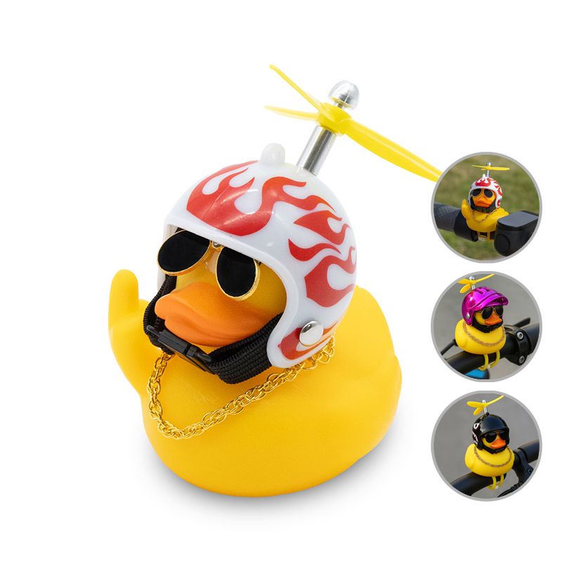 Canard casque hélice flamme avec doigt