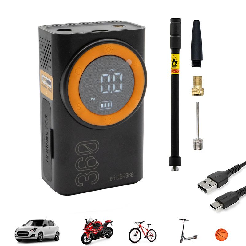 AIR-008 Portable electric inflator Power Bank function AIR-008 Portable electric inflator Power Bank function