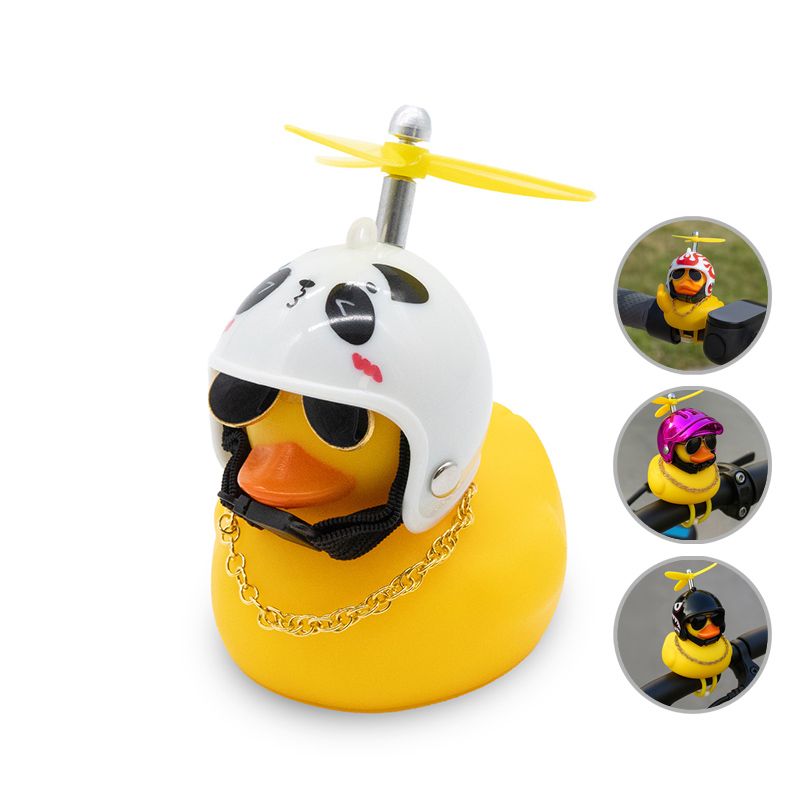 Canard casque hélice ours panda