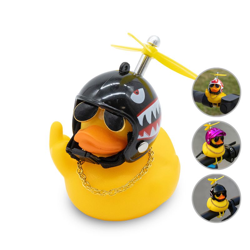 Canard casque hélice requin avec doigt