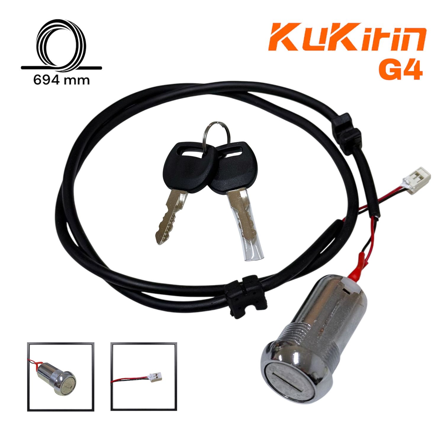 Contacteur Clé KuKirin G4 Clé de contact modèle B compatible avec la trottinette électrique KuKirin G4