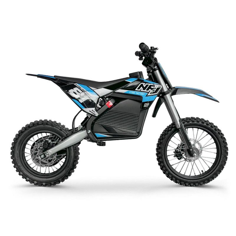 Dirt bike électrique XTRM 81 NRJ 1600W 48V roues 14/12 Bleu Dirt bike électrique XTRM 81 NRJ 1600W 48V roues 14/12 Bleu