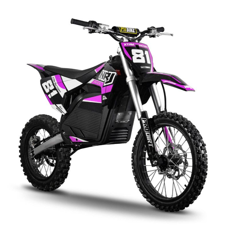 Motocross électrique XTRM 81 NRJ 7000W 72V roues 17/14 Rose Motocross électrique XTRM 81 NRJ 7000W 72V roues 17/14 Rose