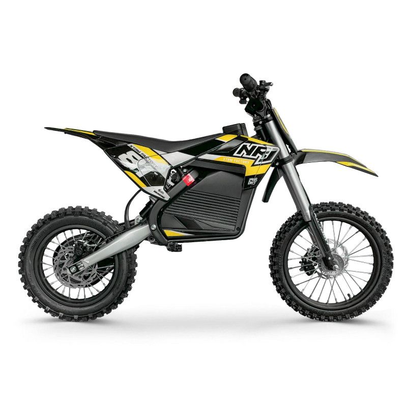 Dirt bike électrique XTRM 81 NRJ 1600W 48V roues 14/12 Jaune