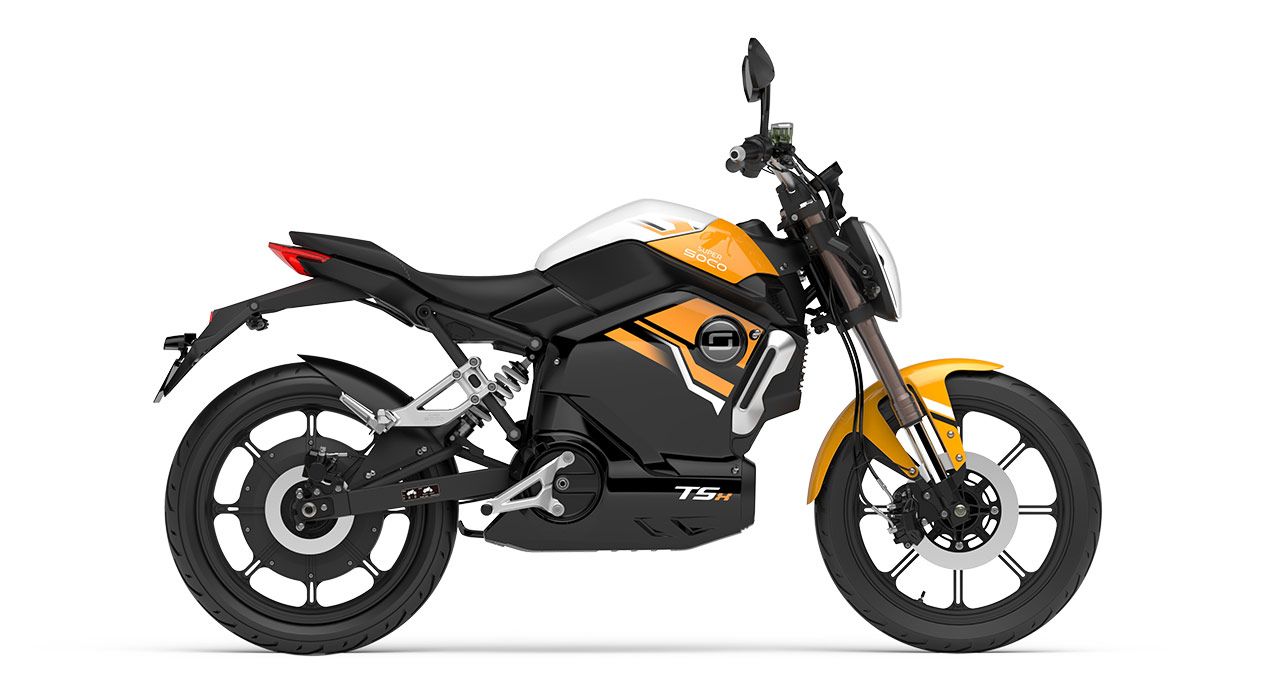 Moto électrique 50 Super Soco TSx L1e 2 batteries 72V Orange