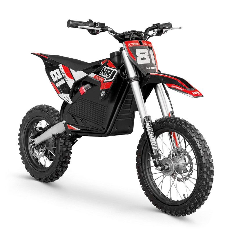 Dirt bike électrique XTRM 81 NRJ 2000W 60V roues 14/12 Rouge Dirt bike électrique XTRM 81 NRJ 2000W 60V roues 14/12 Rouge