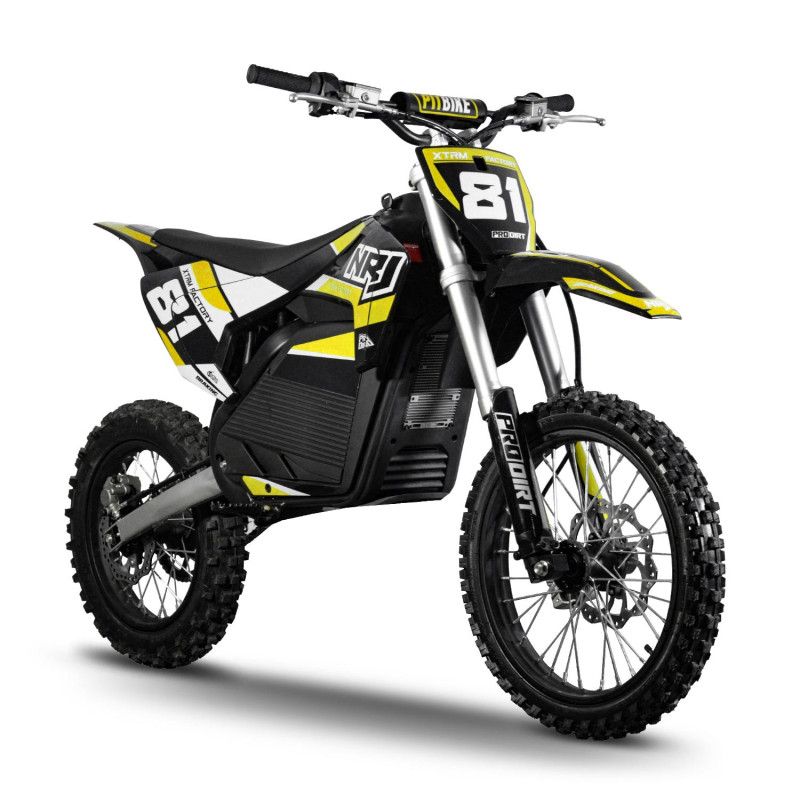 Motocross électrique XTRM 81 NRJ 7000W 72V roues 17/14 Jaune