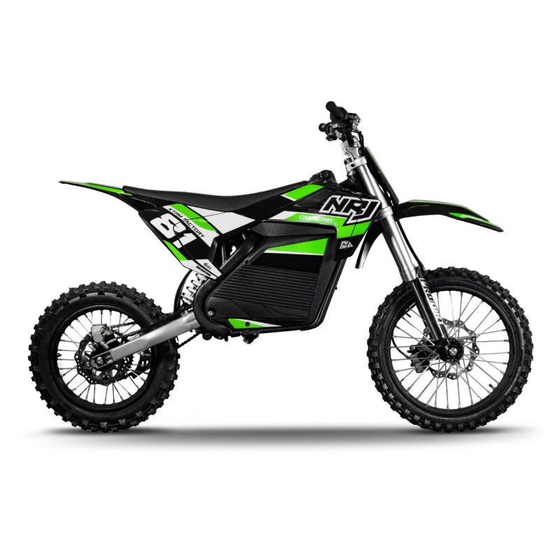 Motocross électrique XTRM 81 NRJ 7000W 72V roues 17/14 Vert Motocross électrique XTRM 81 NRJ 7000W 72V roues 17/14 Vert