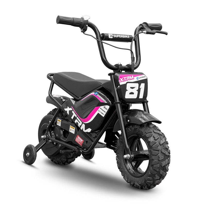 Mini moto électrique enfant XTRM 81 E.Superbike 250W Rose Mini moto électrique enfant XTRM 81 E.Superbike 250W Rose