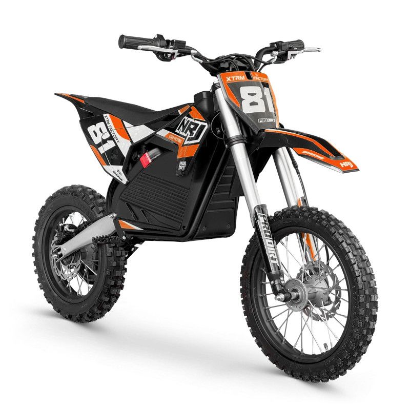 Dirt bike électrique XTRM 81 NRJ 2000W 60V roues 14/12 Orange Dirt bike électrique XTRM 81 NRJ 2000W 60V roues 14/12 Orange