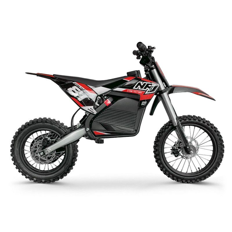 Dirt bike électrique XTRM 81 NRJ 1600W 48V roues 14/12 Rouge