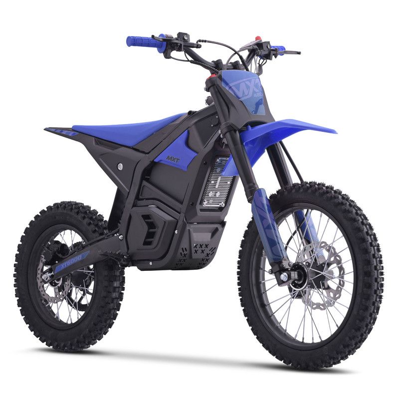 Dirt bike électrique MXT XT6000 6000W 72V 17/14 Bleu
