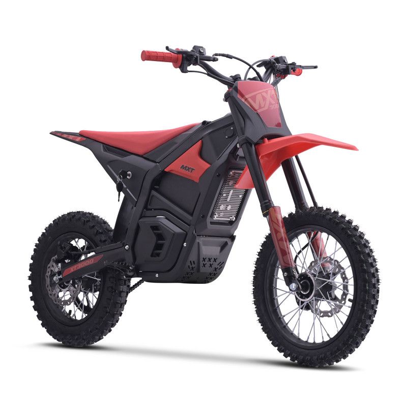 Dirt bike électrique MXT XT3000 3000W 48V 14/12 Rouge