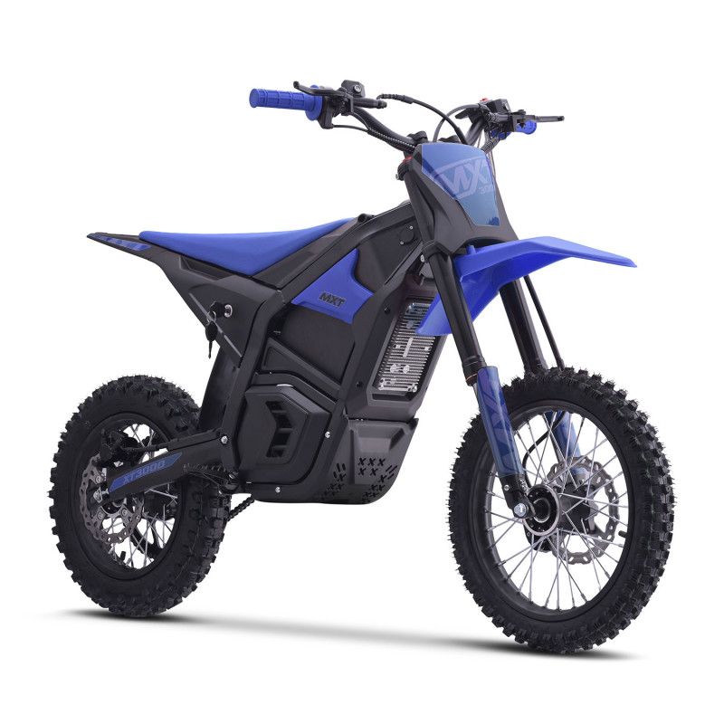 Dirt bike électrique MXT XT3000 3000W 48V 14/12 Bleu