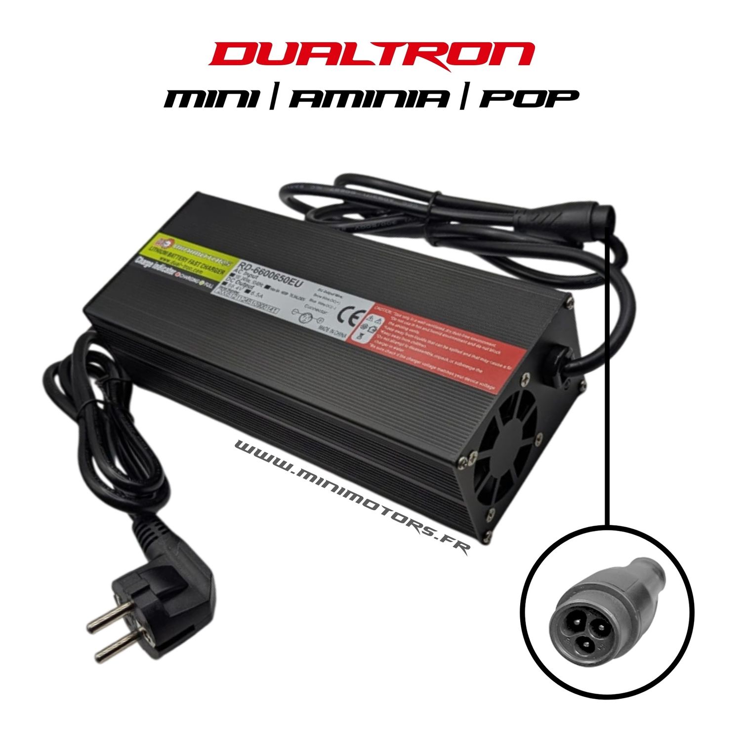 Dualtron Mini, Aminia & Pop | CHARGEUR RAPIDE 58.1V 7A Dualtron Mini, Aminia & Pop | CHARGEUR RAPIDE 58.1V 7A