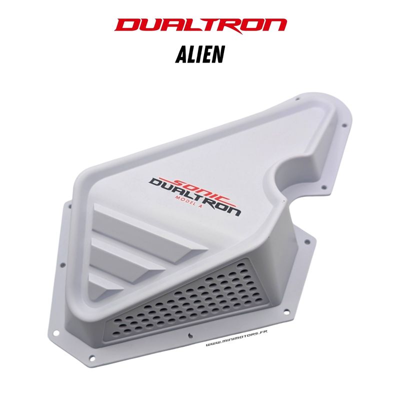 Dualtron Alien | CACHE DROIT BOITIER COLONNE DE DIRECTION (BLANC)