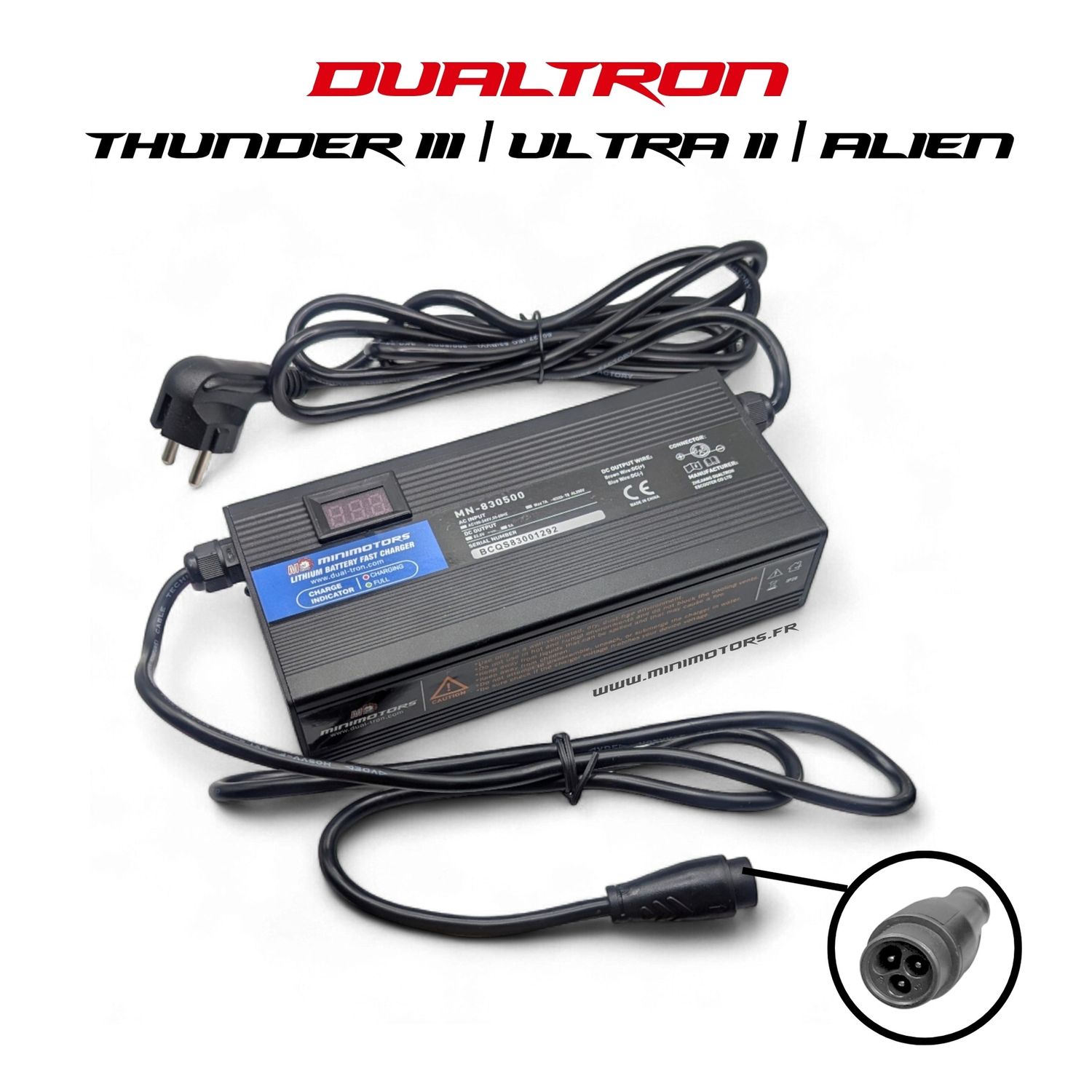 Dualtron | CHARGEUR RAPIDE 83V pour 72V