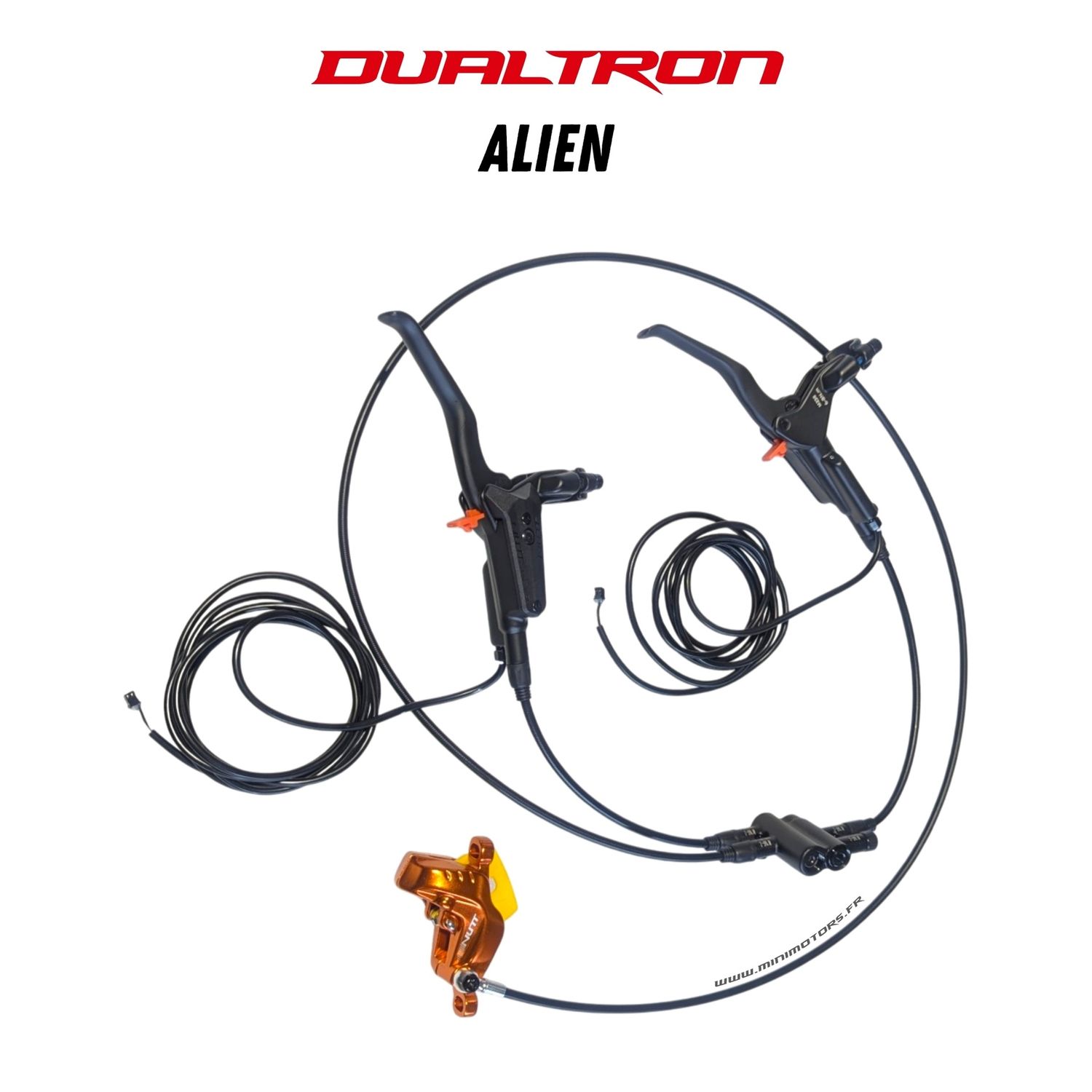 Dualtron Alien | KIT FREIN AVANT (LEVIERS + ETRIER AV+ CBS) Dualtron Alien | KIT FREIN AVANT (LEVIERS + ETRIER AV+ CBS)