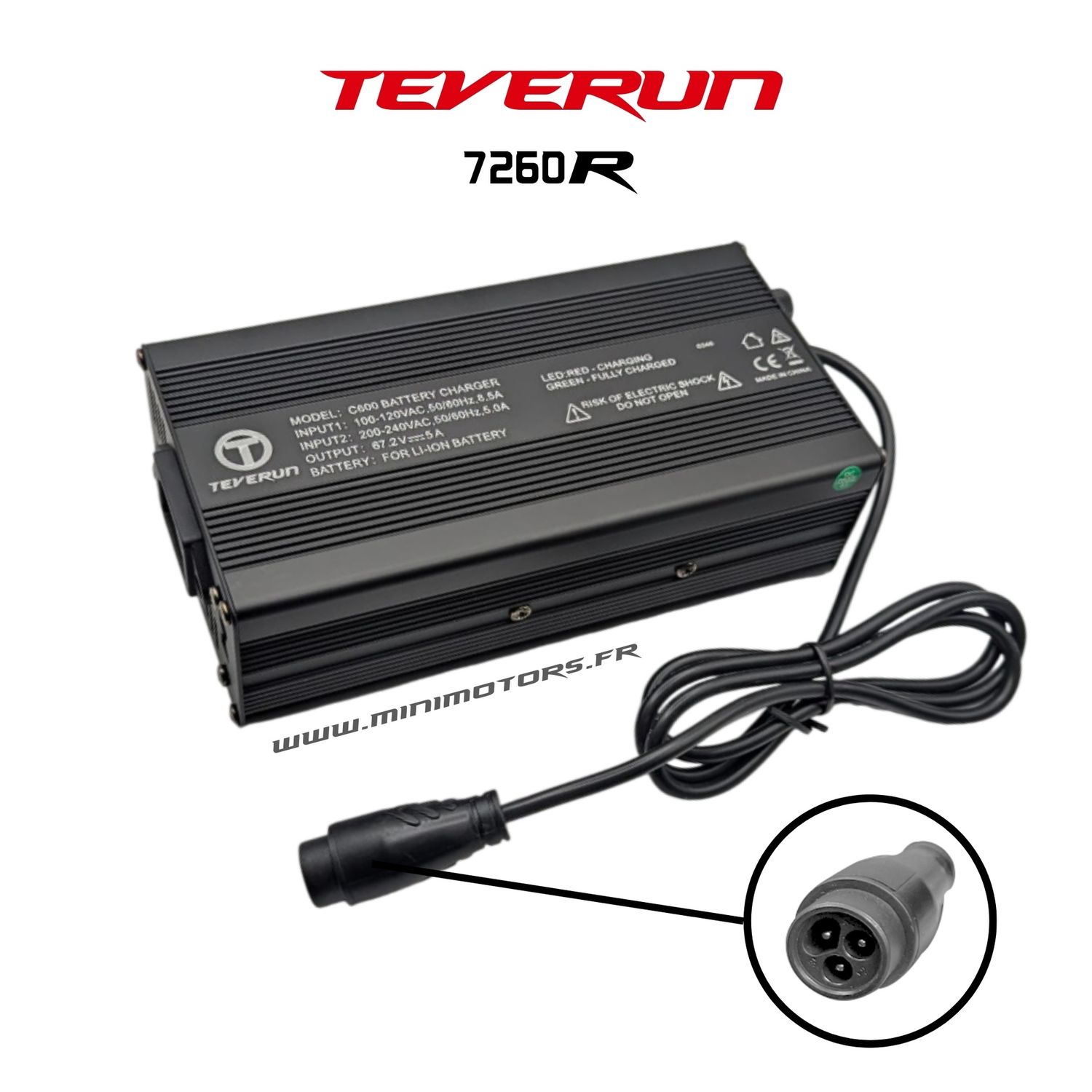 Teverun Fighter Supreme & 7260r | CHARGEUR RAPIDE 84V 5A V2 Teverun Fighter Supreme & 7260r | CHARGEUR RAPIDE 84V 5A V2