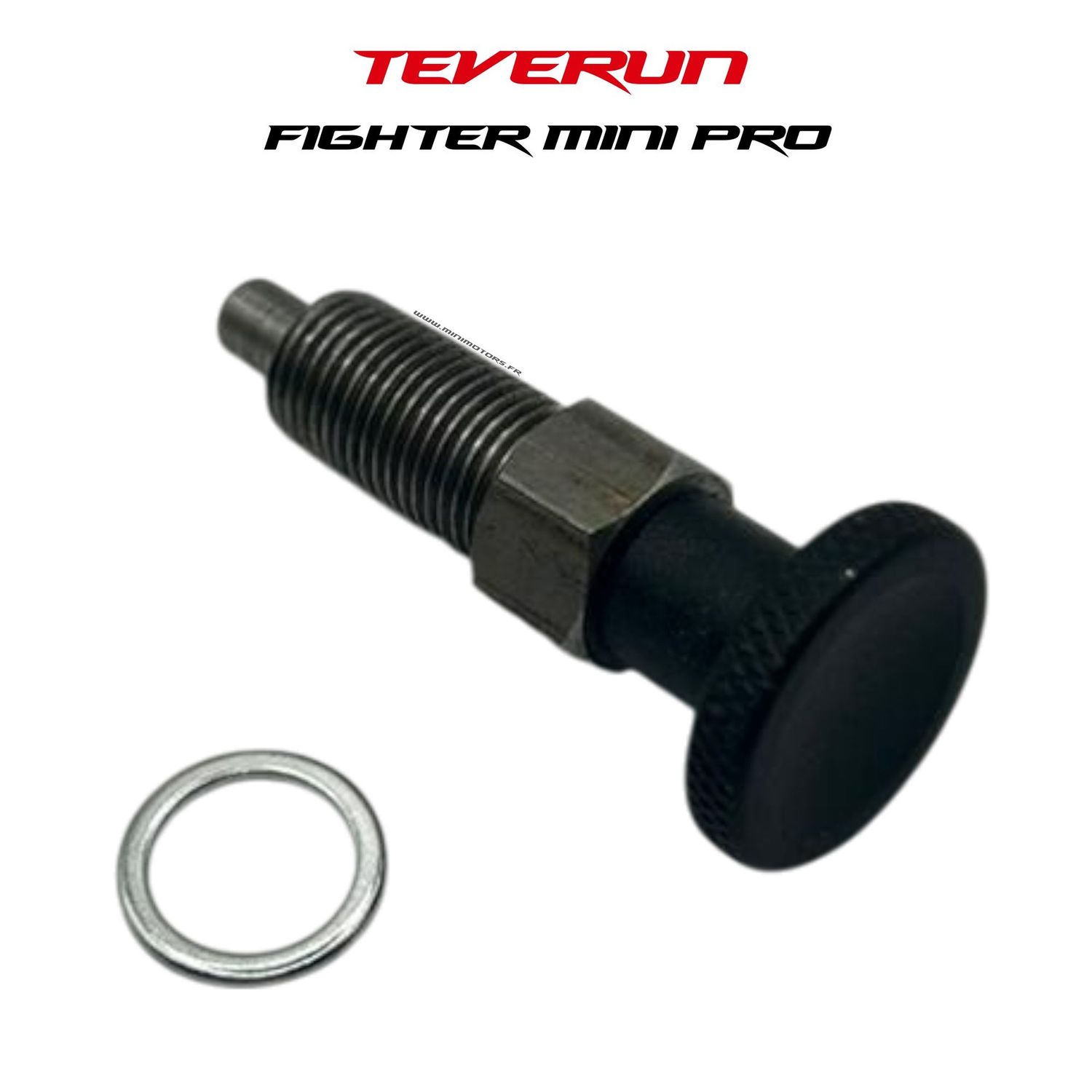 Teverun Fighter Mini Pro 2025 | GOUPILLE DE VERROUILLAGE PLIABLE EFFET CARBONE Teverun Fighter Mini Pro 2025 | GOUPILLE DE VERROUILLAGE PLIABLE EFFET CARBONE