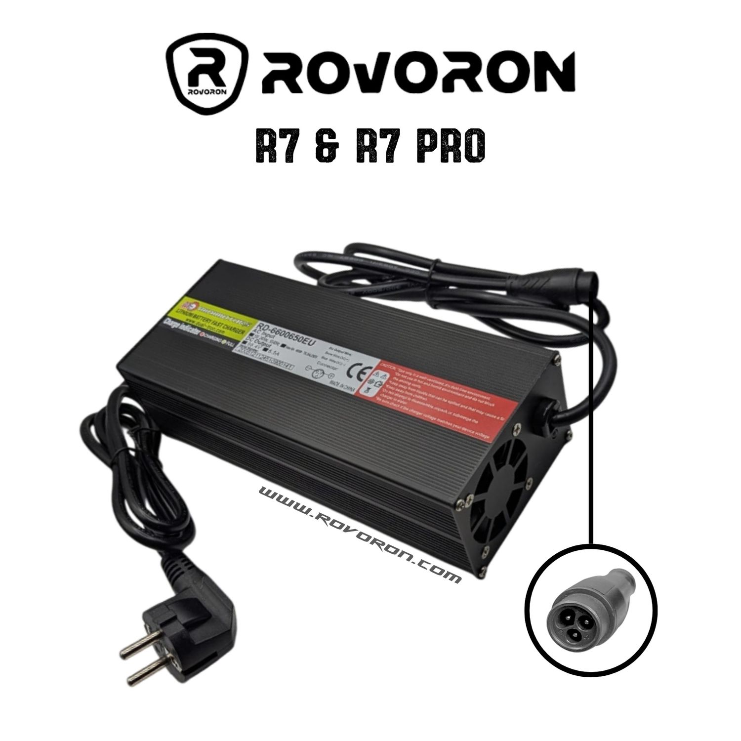 Rovoron | CHARGEUR RAPIDE 66V 6.5AH (POUR BATTERIE 60V) Rovoron | CHARGEUR RAPIDE 66V 6.5AH (POUR BATTERIE 60V)