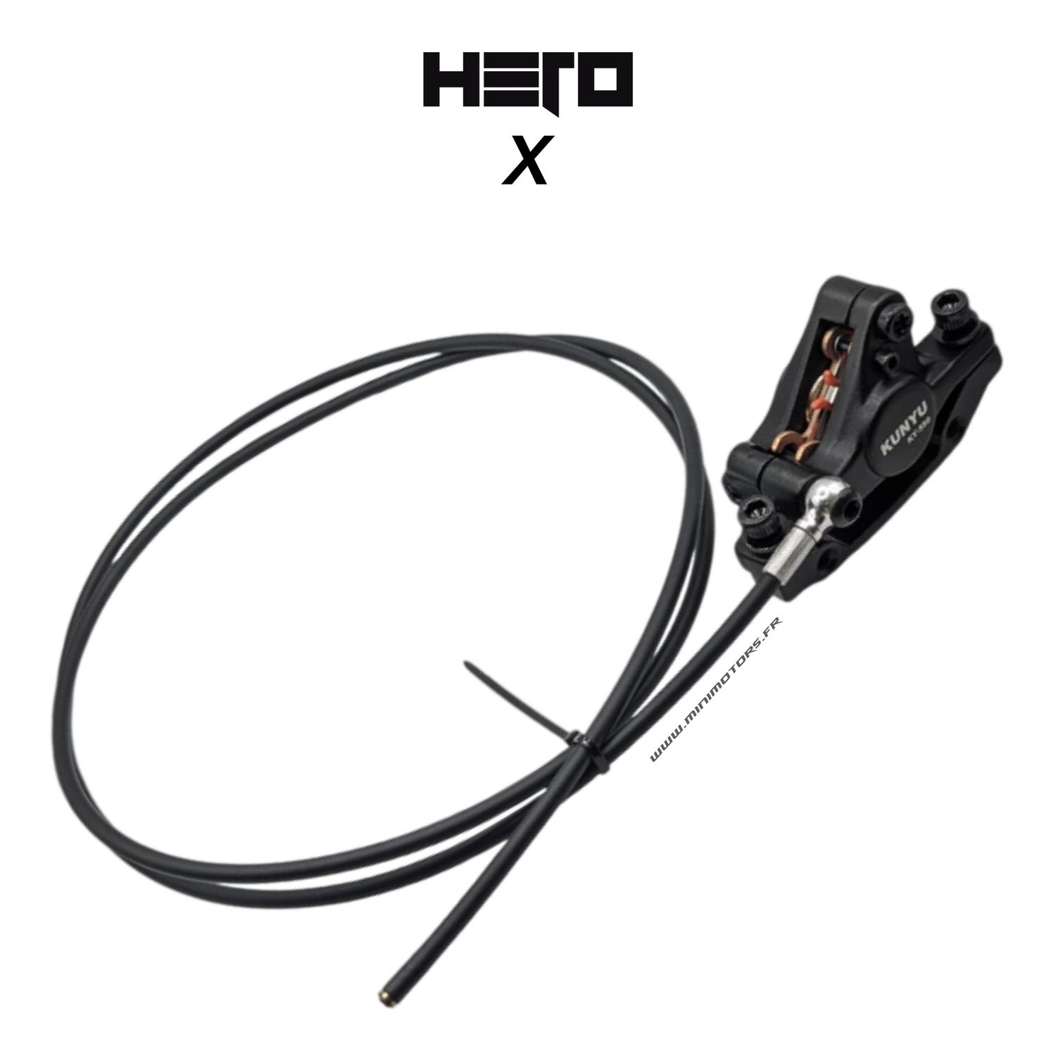 Hero X | ETRIER FREIN + DURITE AVANT Hero X | ETRIER FREIN + DURITE AVANT