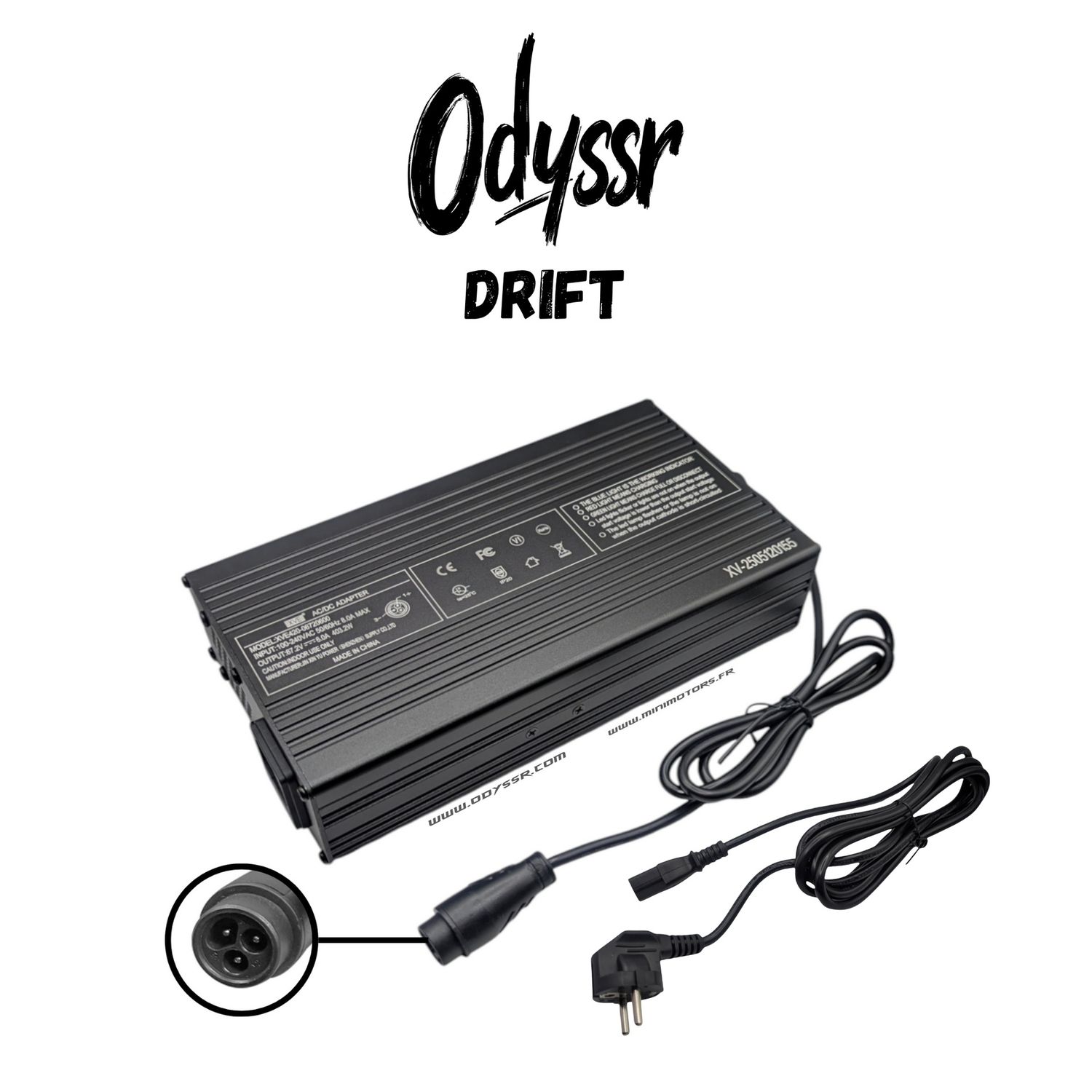 Odyssr Drift | CHARGEUR RAPIDE 67,2V 6A Odyssr Drift | CHARGEUR RAPIDE 67,2V 6A