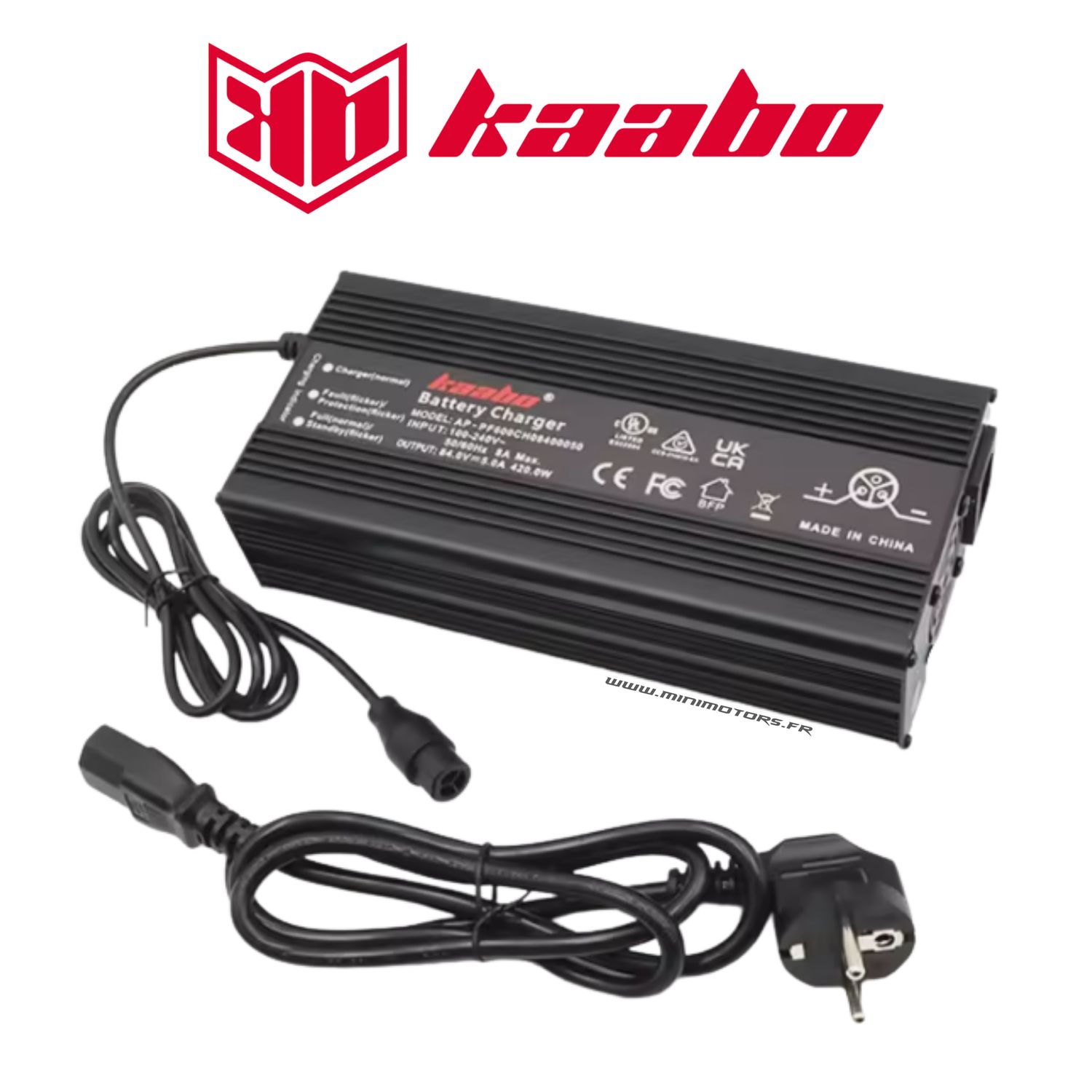 Kaabo Wolf King Gtr | CHARGEUR RAPIDE 84V 5A Kaabo Wolf King Gtr | CHARGEUR RAPIDE 84V 5A