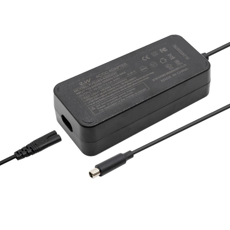 Chargeur premium 36v (sortie 42v) 2A pour xiaomi DC 8mm connecteur Chargeur premium 36v (sortie 42v) 2A pour xiaomi DC 8mm connecteur