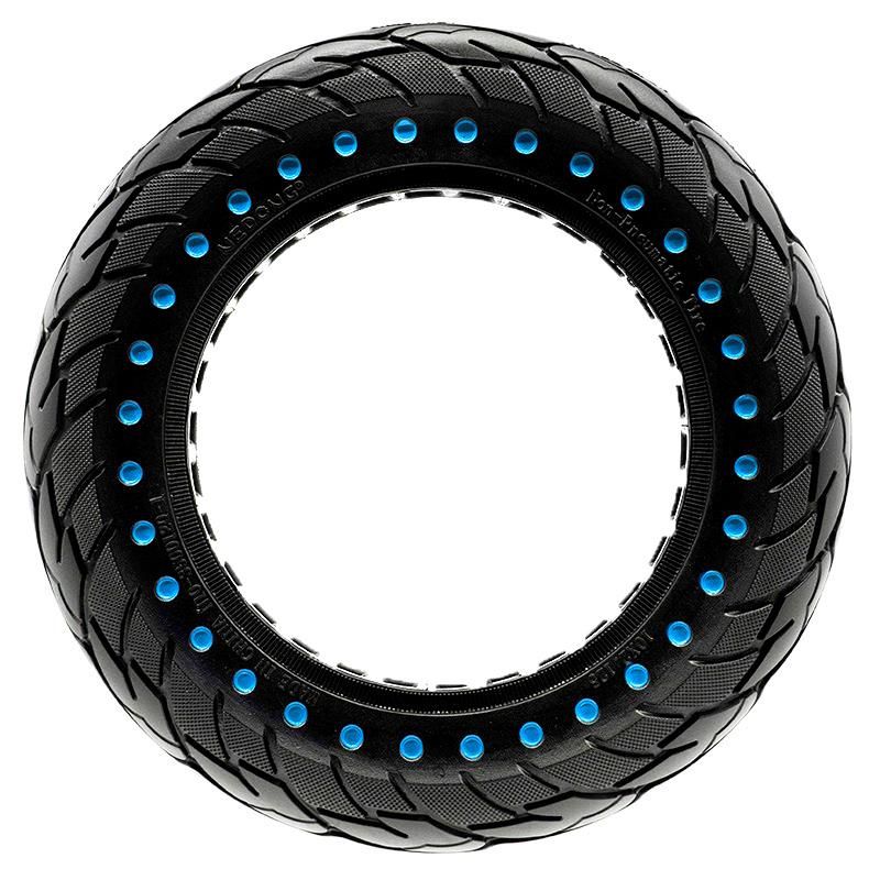 Pneu plein ultraléger 10x2,125-6,1/B34 - points bleus Nedong