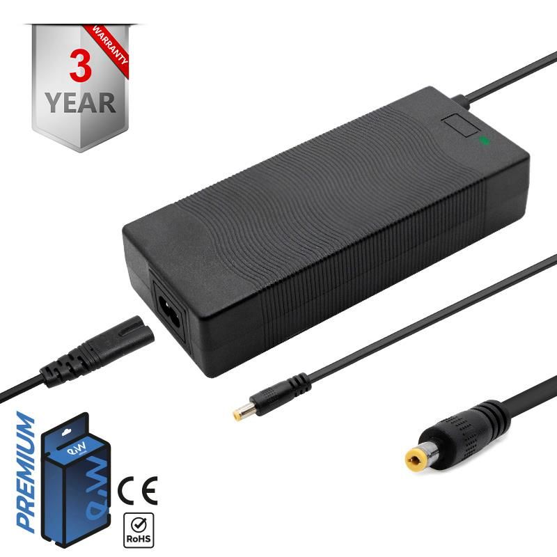 Chargeur premium 48V (sortie 54,6V) 2A avec connecteur DC 5,5x2,5mm Chargeur premium 48V (sortie 54,6V) 2A avec connecteur DC 5,5x2,5mm