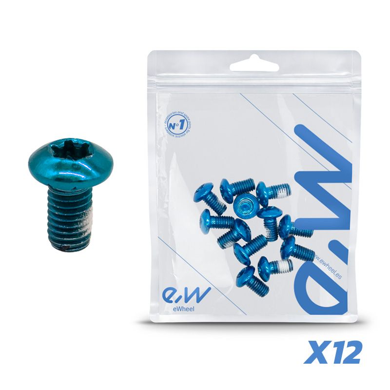 Vis bleue M5x10 pour disques de frein - 12 pcs. Vis bleue M5x10 pour disques de frein - 12 pcs.