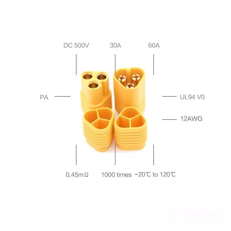 MT60 Connecteur Amass - 5M/5F MT60 Connecteur Amass - 5M/5F