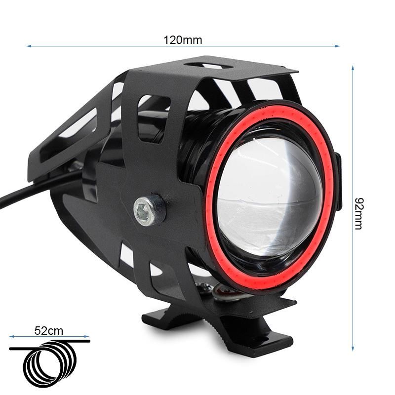 Phare à led U7 12-60V rouge Phare à led U7 12-60V rouge