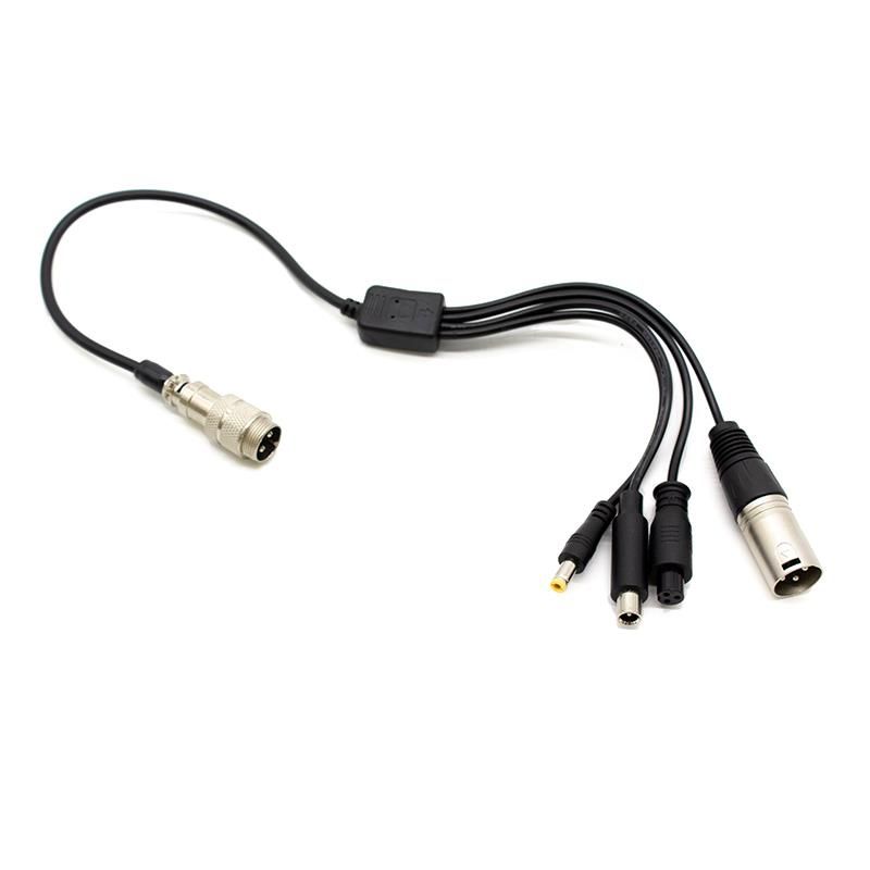 Adaptateur GX16 vers DC/XLR/GX12 Adaptateur GX16 vers DC/XLR/GX12