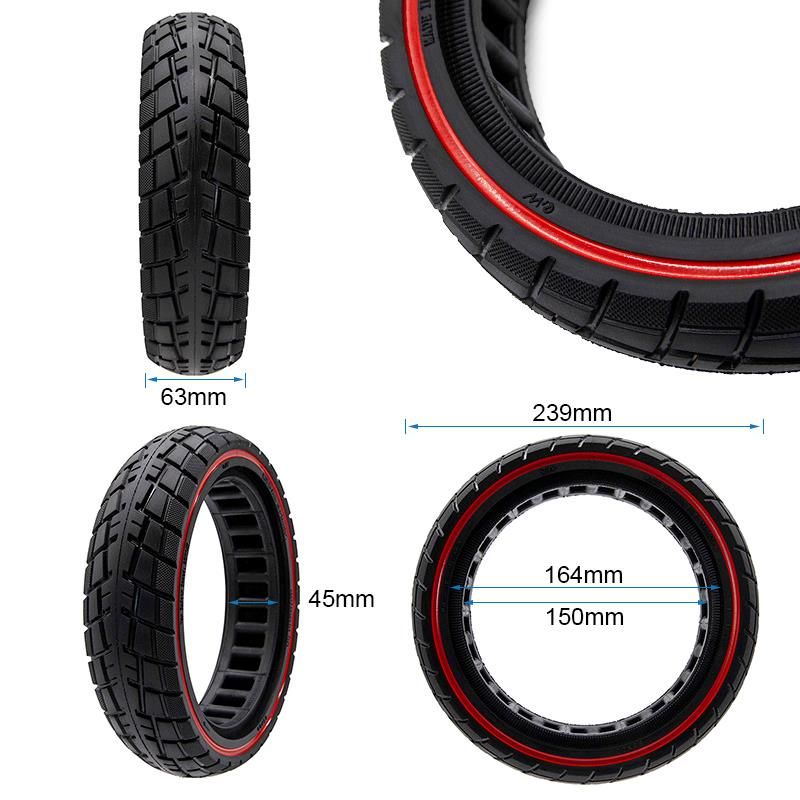 Pneu plein ultraléger offroad ligne rouge 60/70-6,5/B44
