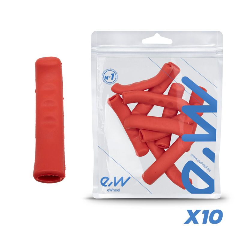 Cache levier de frein en silicone rouge - 10 unités Cache levier de frein en silicone rouge - 10 unités