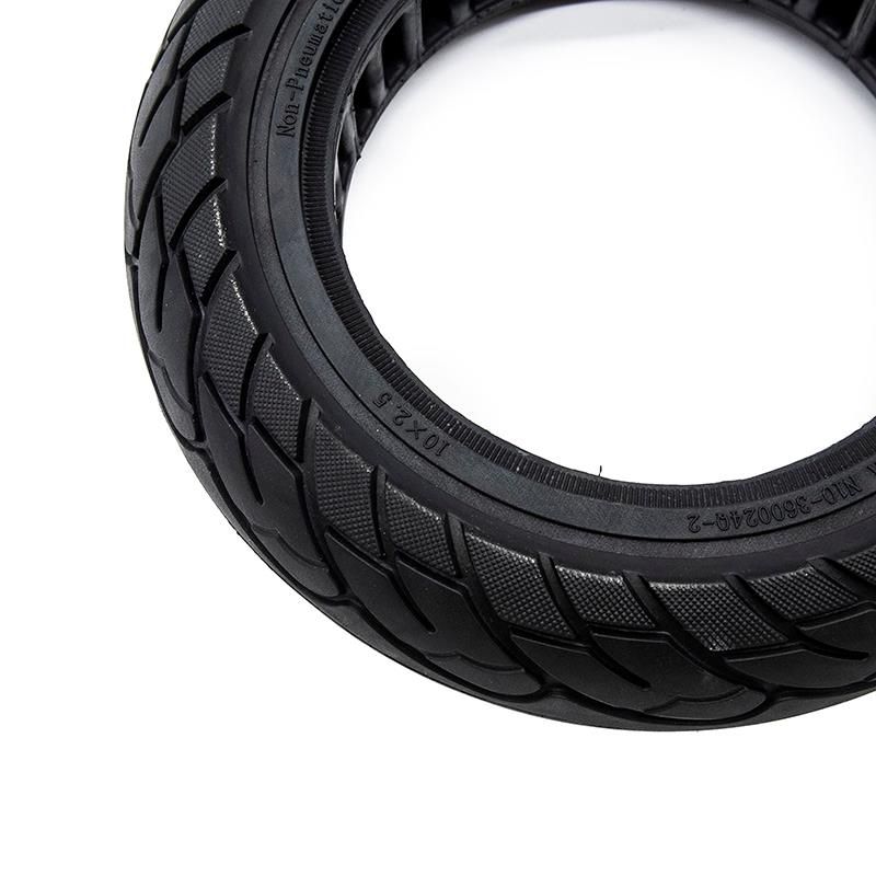 Pneu plein ultraléger 10x2,5/B34mm - ligne noire